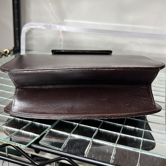 Bienen Davis Vintage Brown Leather Structured Snap Lock Closure Handbag - Picture 10 of 15